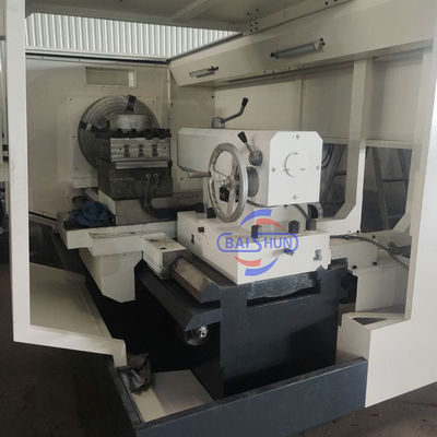 QK1327X1500 آلة خراطة الأنابيب ذات الفتحة الكبيرة، فتحة المغزل 280 مم