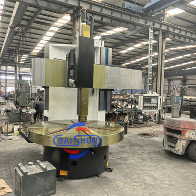 مخرطة الدوران العمودية Fanuc CNC بارتفاع قطع 1600 مم وقطر دوران أقصى 2500 مم