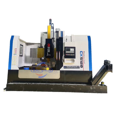 Heavy duty Metal Cutting Machine Tools CNC Single Column Vertical Lathe With Enclosure